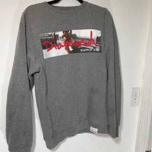 Diamond Supply Co Box Logo S Pull Over Grey